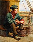 Ralph Hedley The Cabin Boy painting
